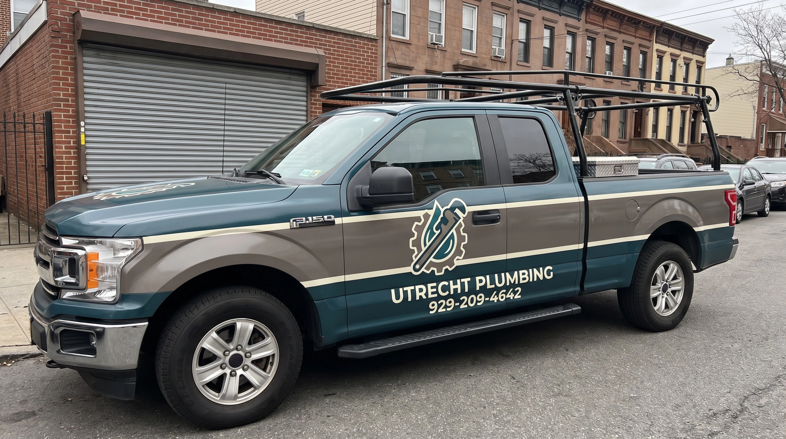Utrecht Plumbing crew at work on a Brooklyn plumbing job